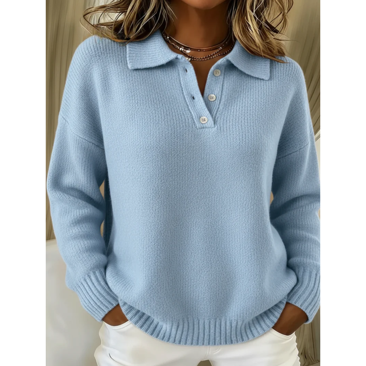 Zoé | Pull doux à col polo