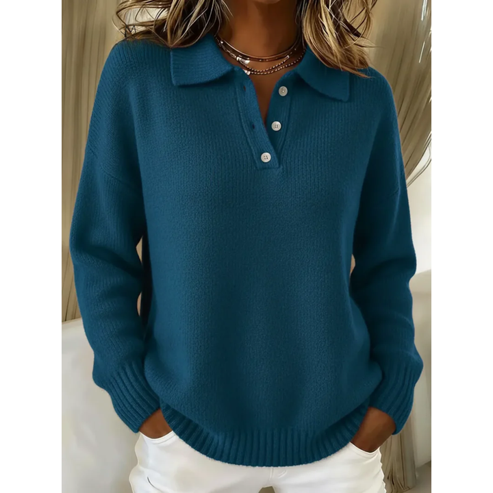 Zoé | Pull doux à col polo