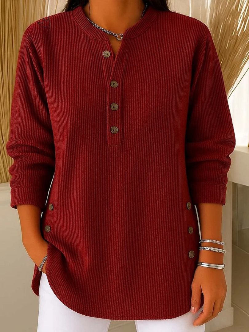 Éloïse | Tunique Henley boutonnée