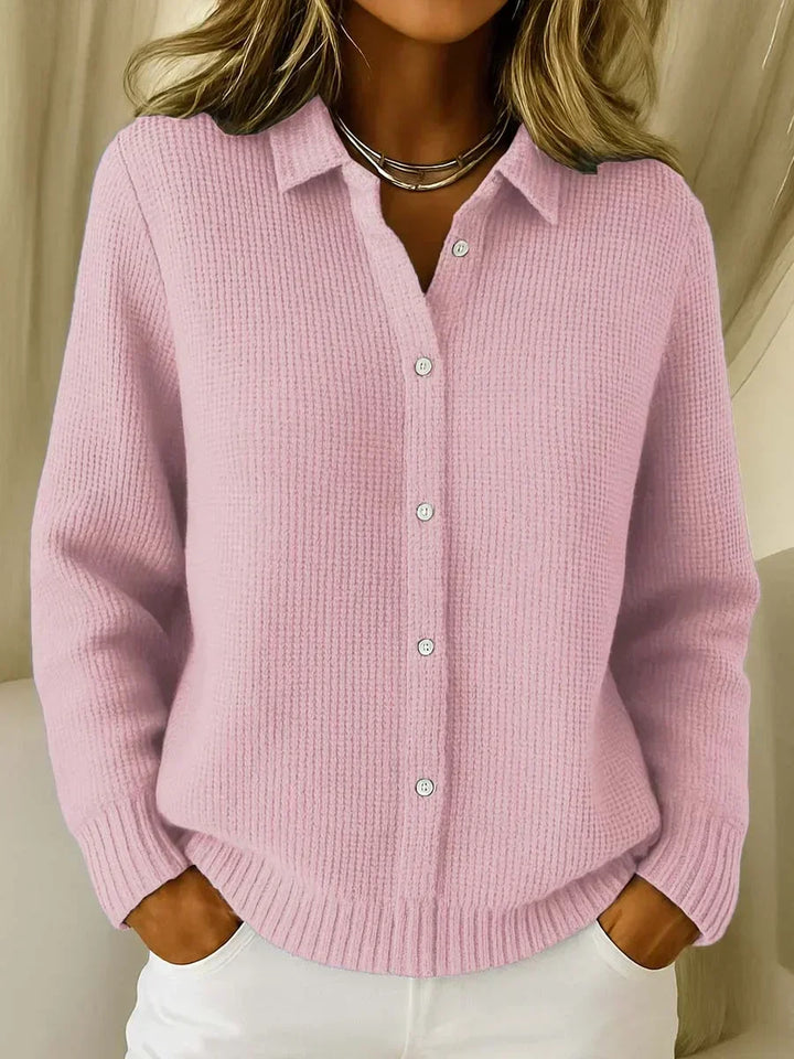 Katrina | Cardigan en Tricot Texturé avec Boutons