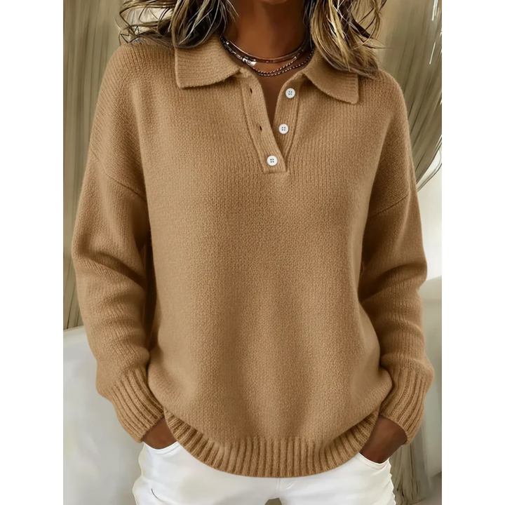 Zoé | Pull doux à col polo