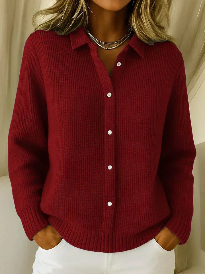 Katrina | Cardigan en Tricot Texturé avec Boutons