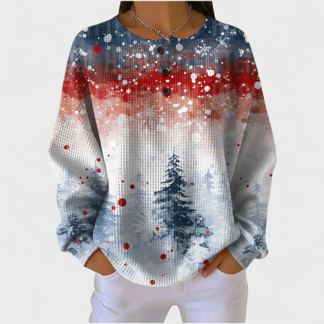 Delphine | Pull de Noël avec motif de sapin doux
