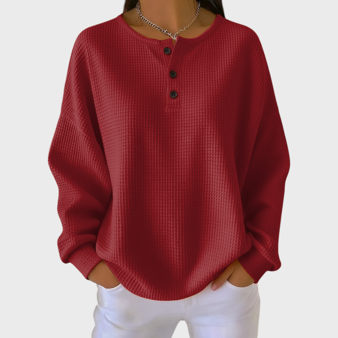 Eva | Sweat en doux tissu gaufré