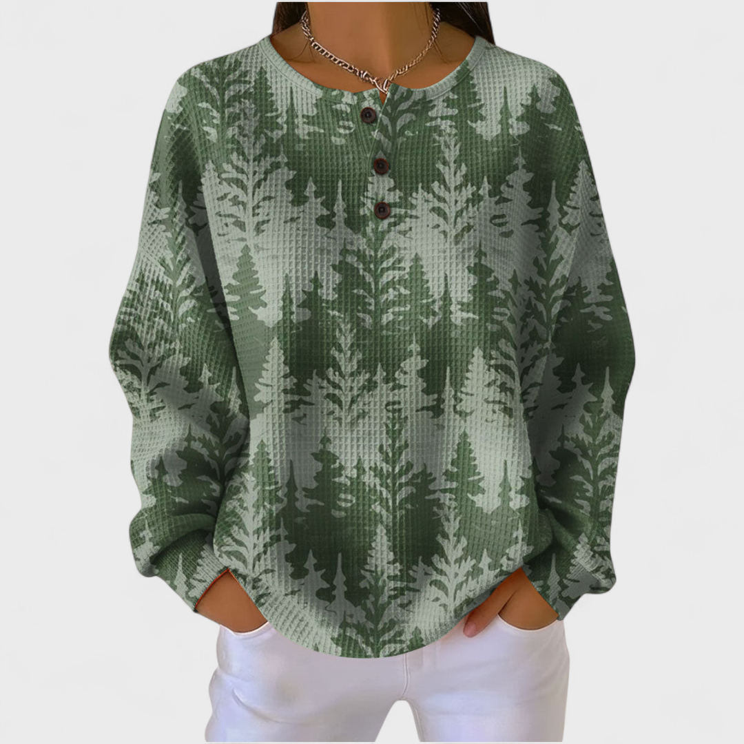 Laura | Sweatshirt avec motif d'arbre classique