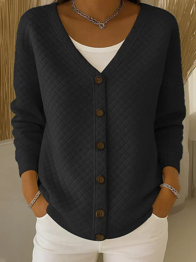 Maud | Cardigan matelassé à boutons