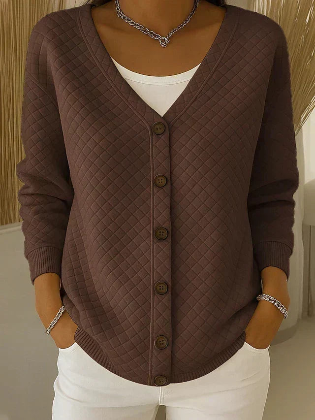 Maud | Cardigan matelassé à boutons