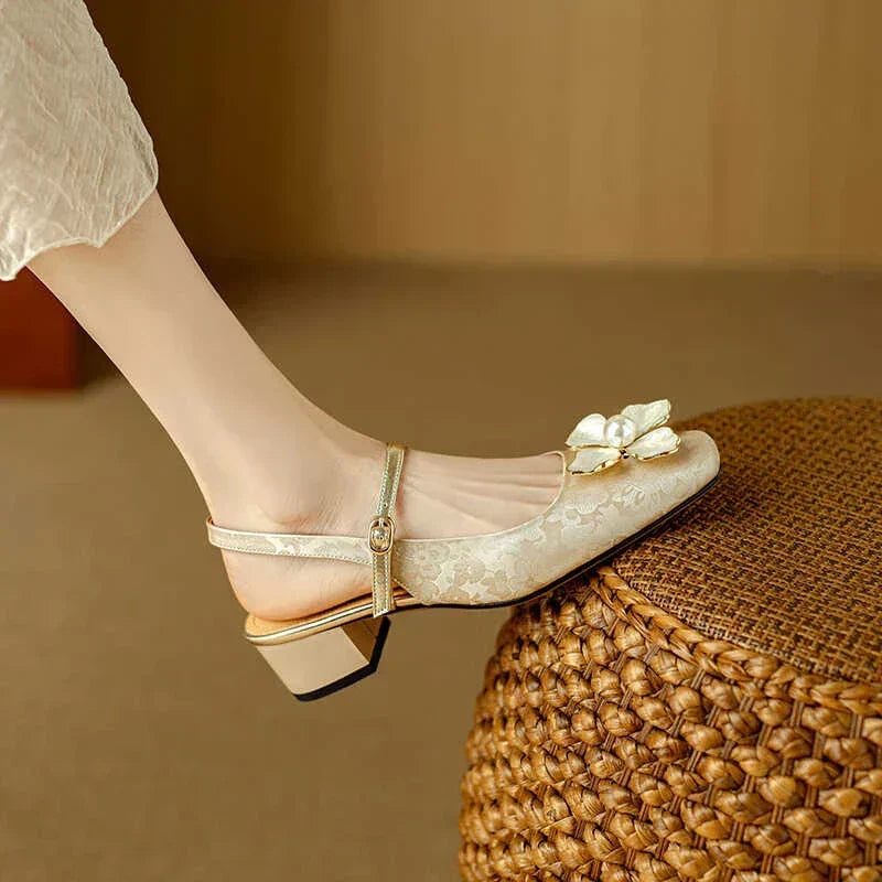 Mathilde – Chaussures élégantes pour femmes avec détail floral