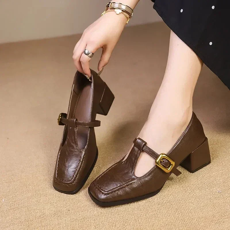 Ida – Chaussures pour femmes intemporelles à talon moyen