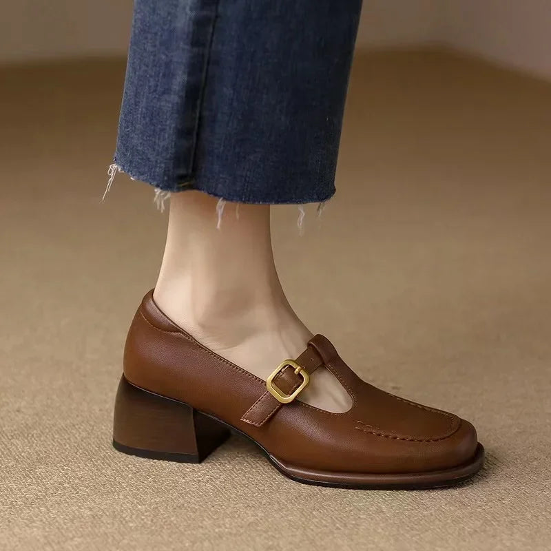 Emilia – Chaussures T-Steg au style vintage