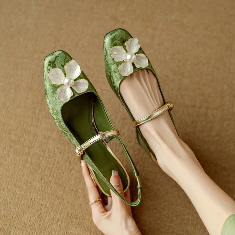 Mathilde – Chaussures élégantes pour femmes avec détail floral