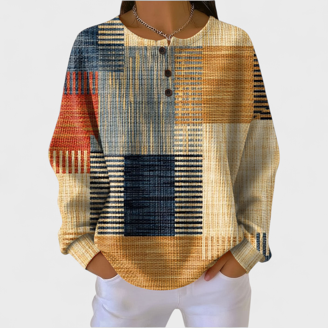 Emma | Pull patchwork coloré