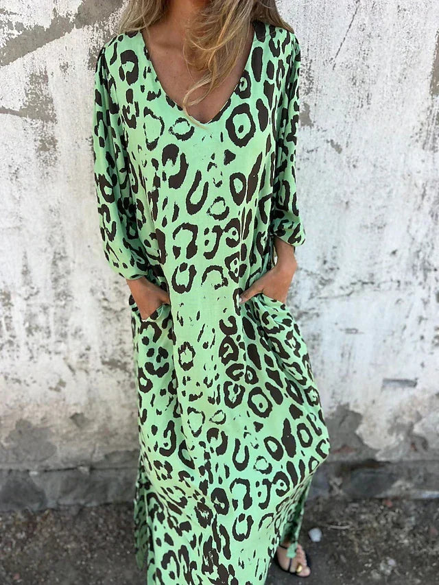 Jessa - Robe Maxi Léopard
