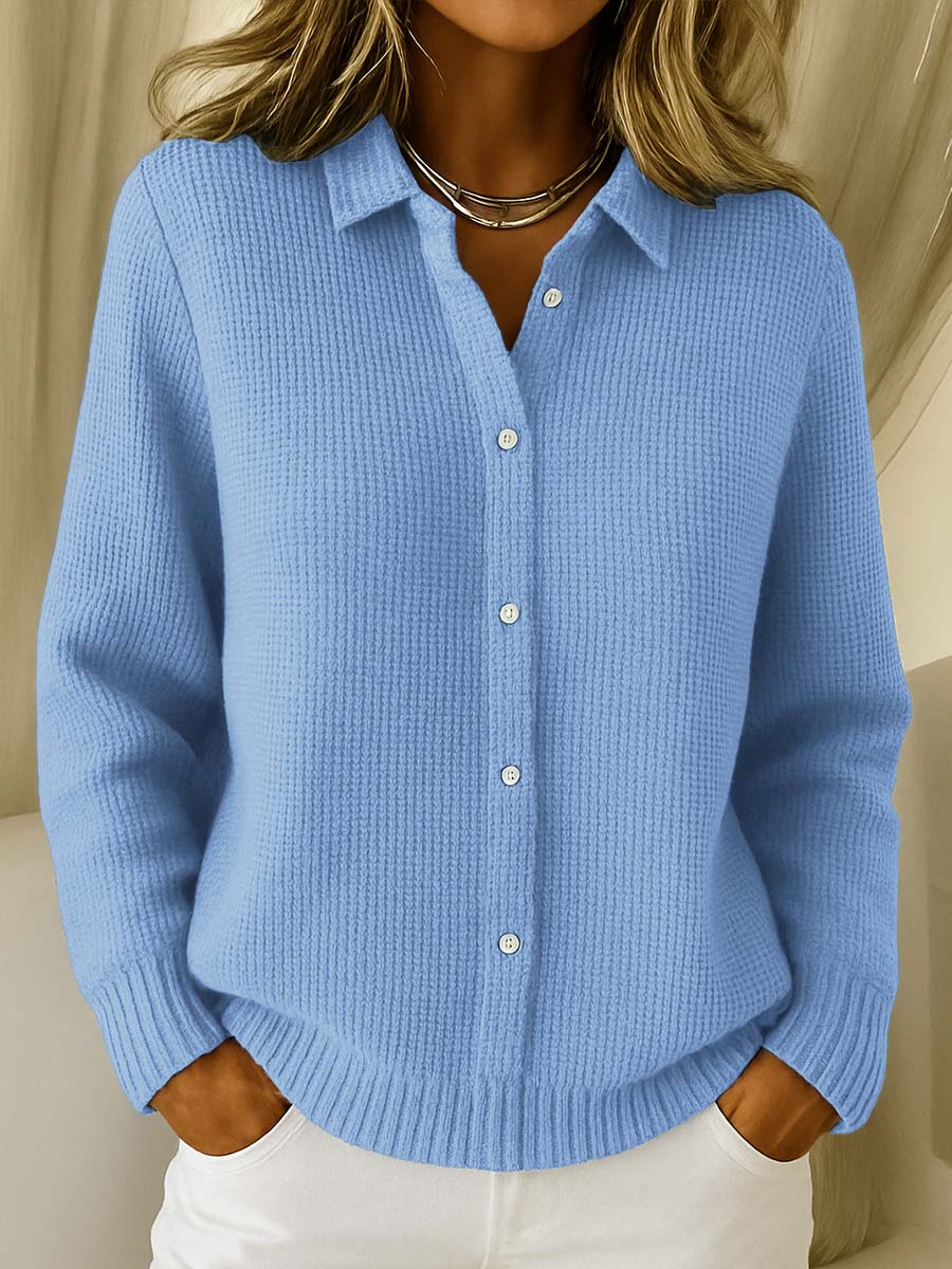 Katrina | Cardigan en Tricot Texturé avec Boutons