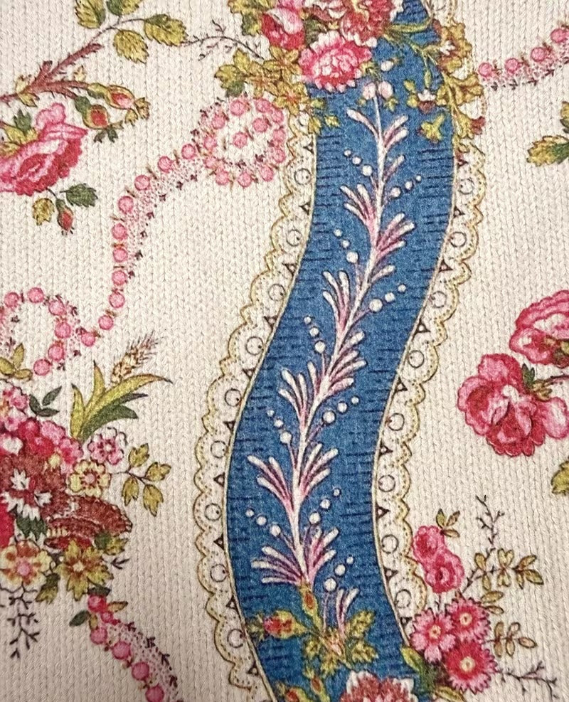 Clémentine - Cardigan en ruban de rose grimpante