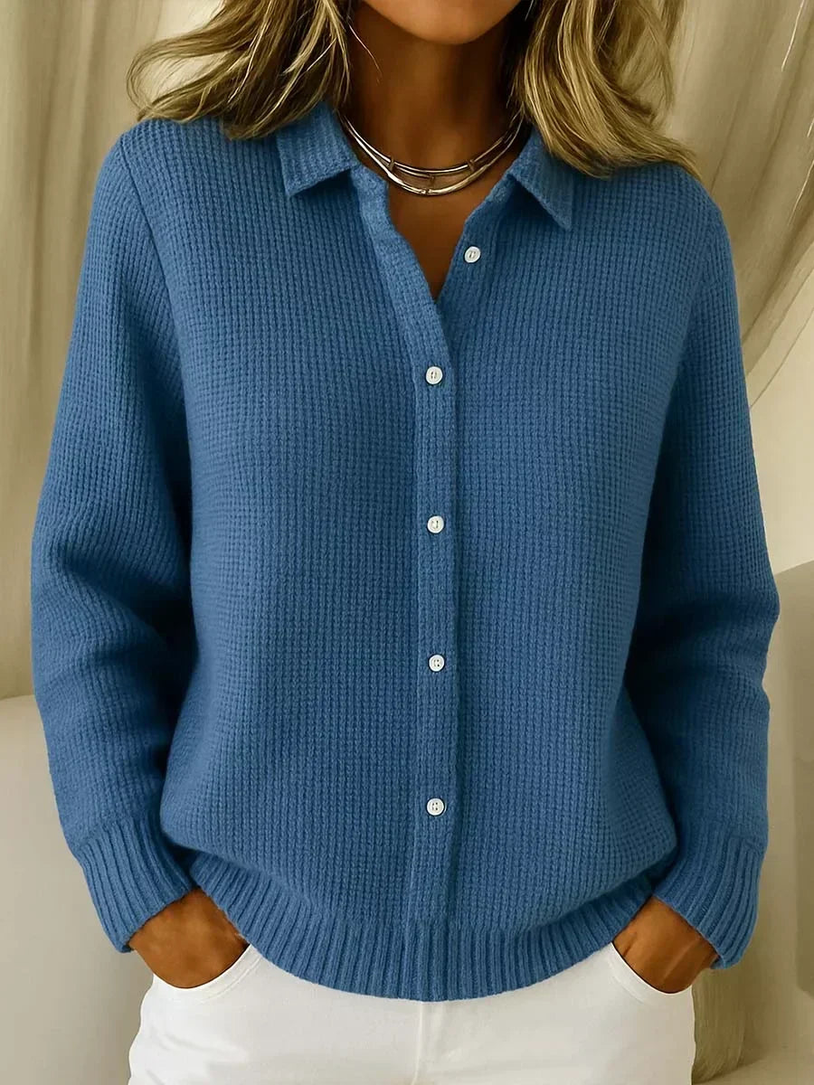 Katrina | Cardigan en Tricot Texturé avec Boutons