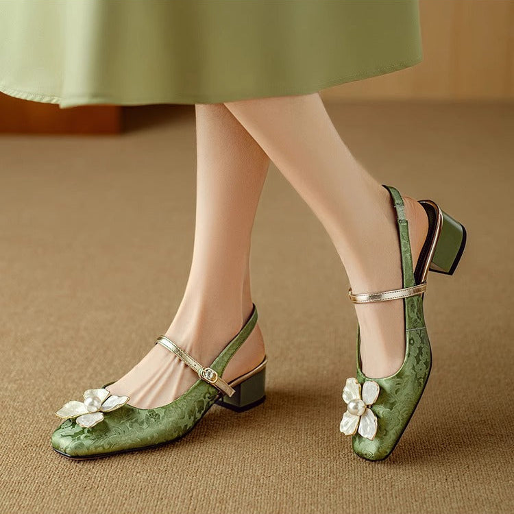 Mathilde – Chaussures élégantes pour femmes avec détail floral