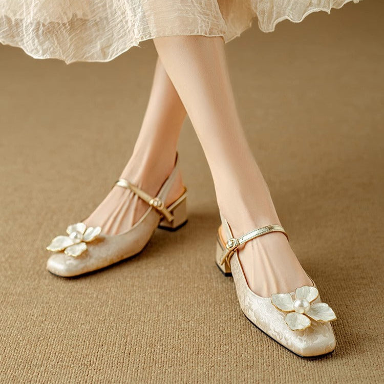 Mathilde – Chaussures élégantes pour femmes avec détail floral
