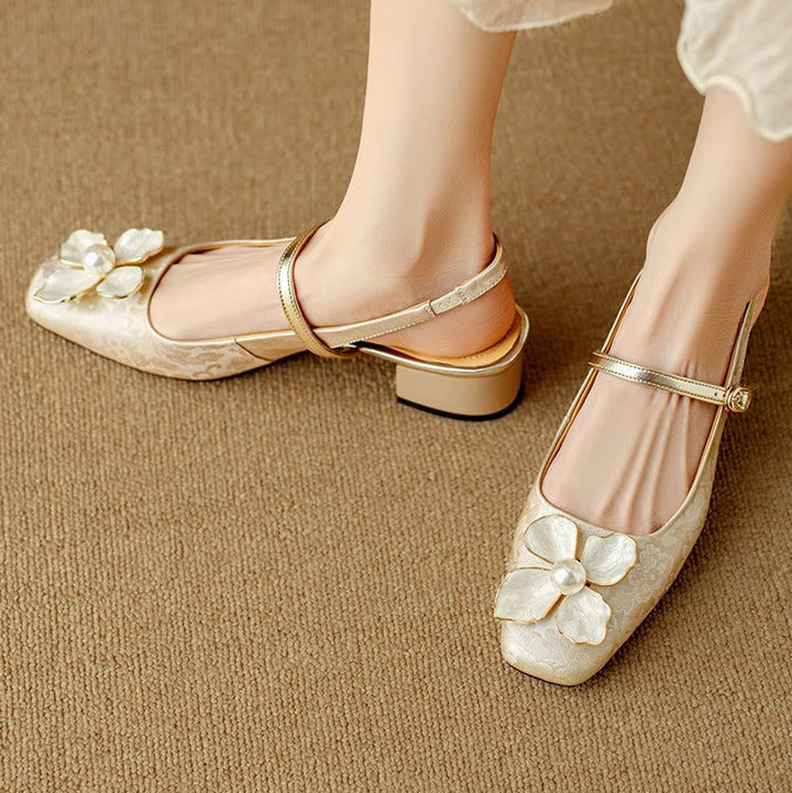 Mathilde – Chaussures élégantes pour femmes avec détail floral