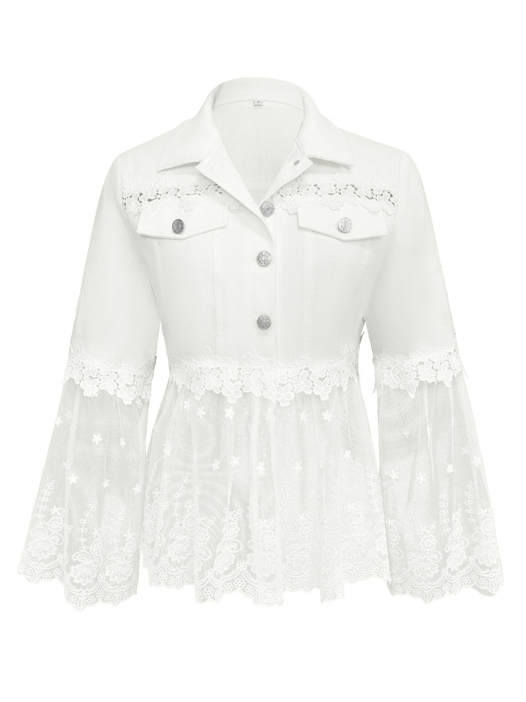 Aurélie | Veste à Panneaux en Dentelle