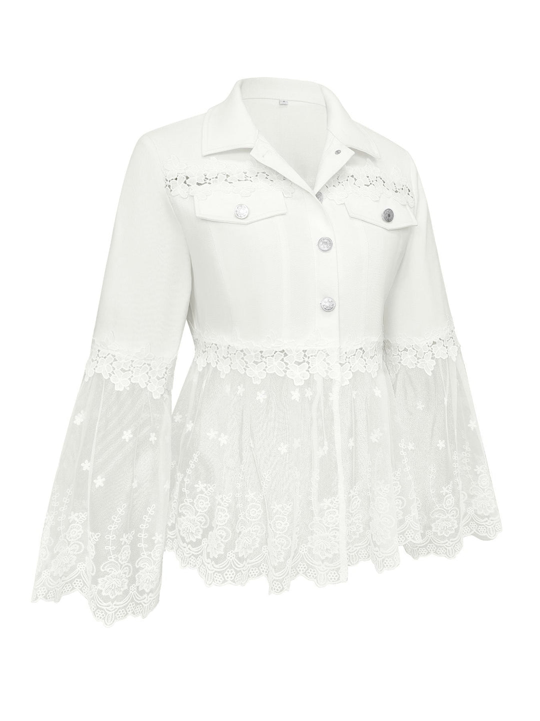 Aurélie | Veste à Panneaux en Dentelle