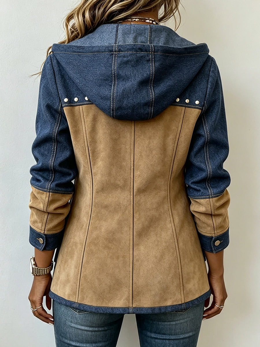 Camille | Veste à Capuche Patchwork