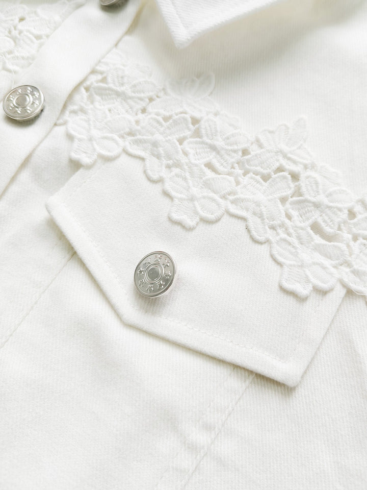 Aurélie | Veste à Panneaux en Dentelle