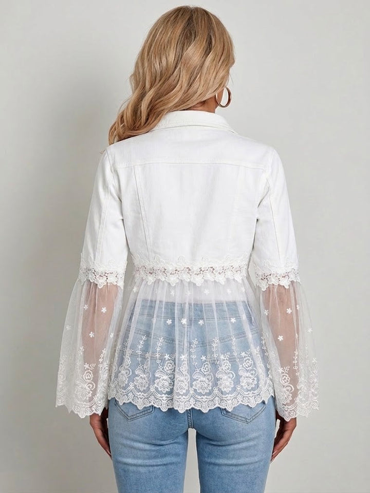 Aurélie | Veste à Panneaux en Dentelle